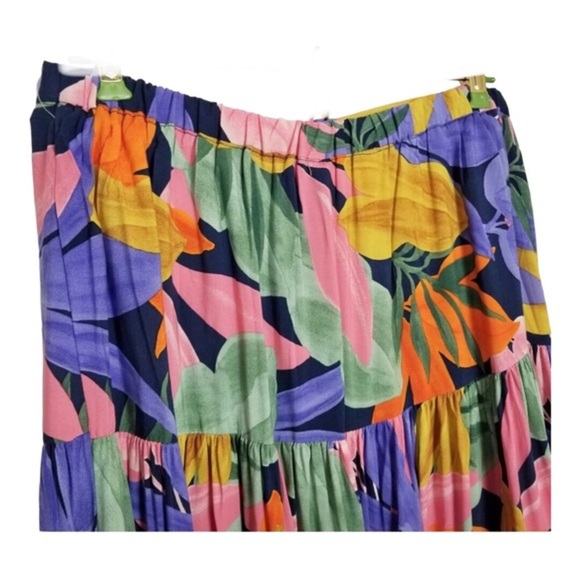 Anthropologie ATL Abel the label multicolor tiered skirt size XS brand new - Picture 2 of 9